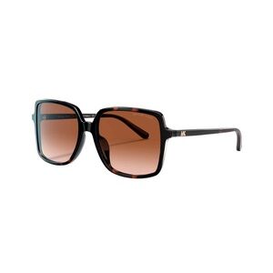 MICHAEL KORS Isle of Palms Womens Square Sunglasses Dark Tortoise 56mm NWOT